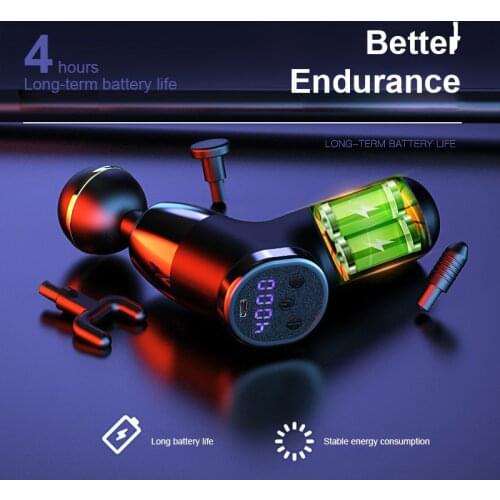 NEW 4 Colors Portable Mini Massage Instrument Waist And Leg Muscle Relaxant Charging Vibration Impact Fascia Gun LCD Screen Tool
