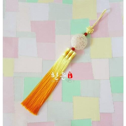 Peace Knot Hanfu Headband Hanbok Ornaments Yellow Hanging Ears Ethnic Costumes Exquisite Decoration Hanfu Accessories