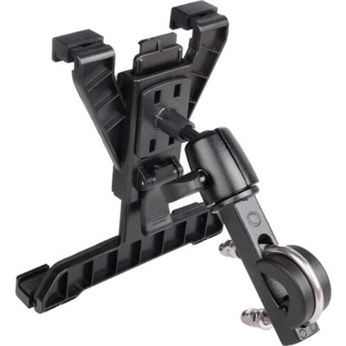 Adjustable 7-10inch Bicycle Tablet Stand Holder Music Microphone Mount Motorcycle Bike Holder Mount for PC Tablet for iPad