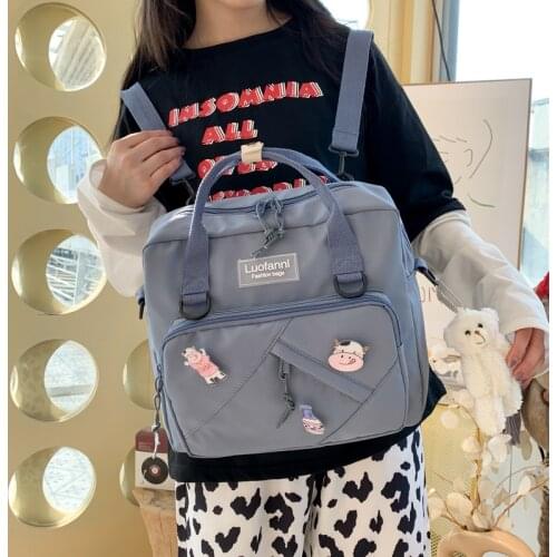 Cute Multi-functional Backpack Women Pupil Small School Bags for Teenage Girls Trendy Korean Waterproof Student Travel Backpacks