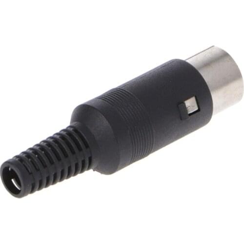 Male DIN Plug Socket Connector 3/4/5/6/7/8 PIN Chassis Cable Mount