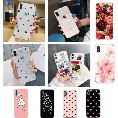 Creative label Couples Phone Case For VIVO Y17 Y15 Y12 Y11 Y20 Y20I V17 S1 V15 V17 Pro Personalized heart-shaped silicone shell