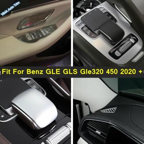 Interior Console Gear Shift Box Panel / Dashboard Air AC Vent Frame Cover Trim For Mercedes-Benz GLE GLS Gle320 450 2020 2021