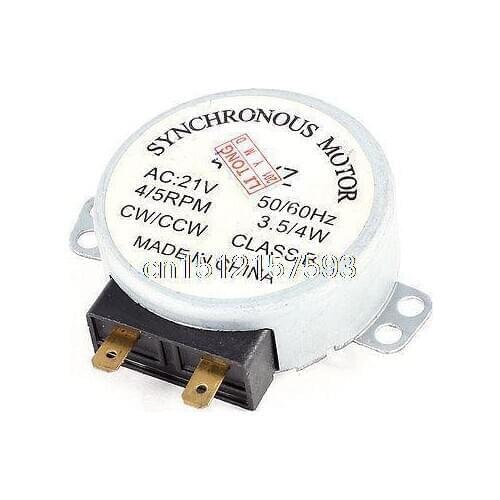 Microwave Oven Turntable Synchronous Motor 3.5/4W 4/5RPM AC 21V 50/60Hz