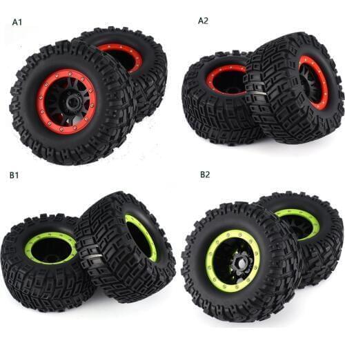 1/8 RC Wheel Rim Tire for Redcat Hsp Kyosho Hobao Hongnor Team Losi GM HPI 1/8 Truggy Monster Truck 17mm Hex 2PCS/SET