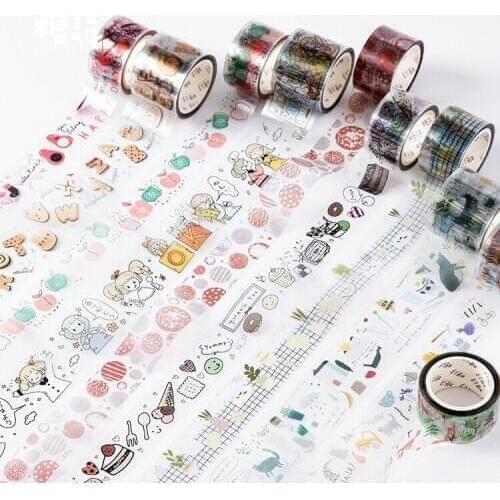 1 Roll Cute PET Masking Tape Planet Decorative Japanese Stationery Scrapbooking Journal School Supplies