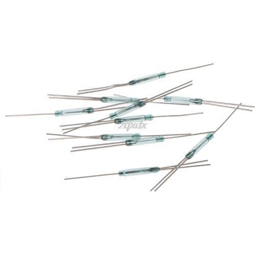 10 Pcs 2.5X14mm 4W 3 Pin Glass Reed Relay Magnetic Switches N/O N/C SPDT Whosale&Dropship