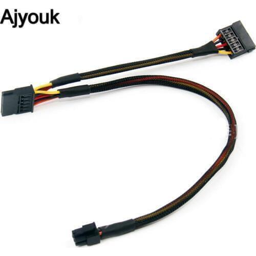 100PCS CD Driver Hard Drive HDD Power Cable Dual SATA 15Pin Charging Cord For Dell Inspiron Vostro 3650 3653 3655 3252 V3668