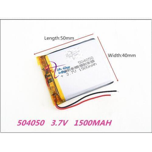 504050 3.7V 1500MAH Lithium Polymer LiPo Rechargeable Battery For Mp3 DVD PAD mobile tablet pc power bank Camera