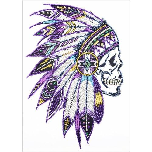 5D DIY Special Shaped Diamond Painting Comfortable Hot Selling Trend Indian Skull Embroidery Craft Kit Decor DIY Handicrafts