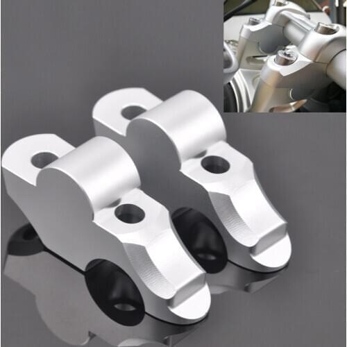 Motorcycle Aluminum Handlebar Riser Clamp Mount Taper Fit For BMW R NINE T 2014-2018 Accessories