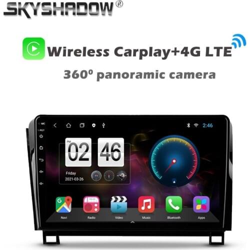 360 Camera 6G+128G Android 10.0 Car DVD Player GPS WIFI Bluetooth Radio For Toyota Tundra XK50 2007 -2013 Sequoia XK60 2008-2017