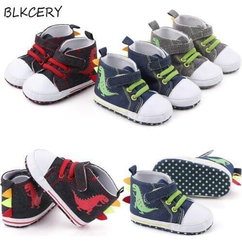 Brand Baby Boy Shoes Infant Fashion Dinosaur Boots Soft Sloe Booty Newborn Toddler Girl Bootie Shoes for 1 Year Old Dropshipping