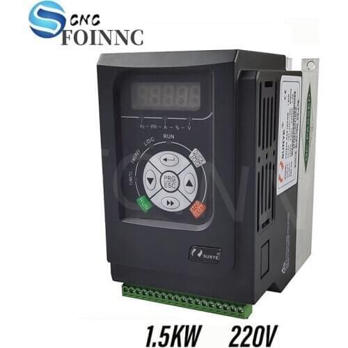 VFD inverter AC 1.5KW 220V inverter CM500-A3S1R5GB output three-phase 1.5kwCNC spindle motor speed control VFD inverter