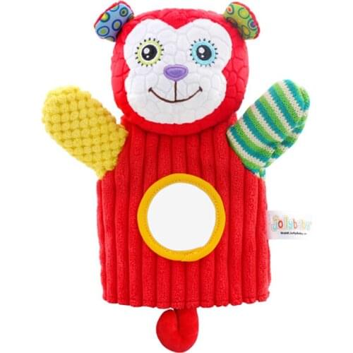 JOLLYBABY Baby Hand Puppet Plush Finger Doll Interactive Hand Toy Animal Glove Bite Pacification Artifact