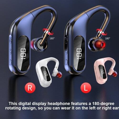 KJ10 Bluetooth-compatible 5.0 Headset Wireless Earphones for Samsung Rechargeable Universal Digital Display Headphone for Huawei
