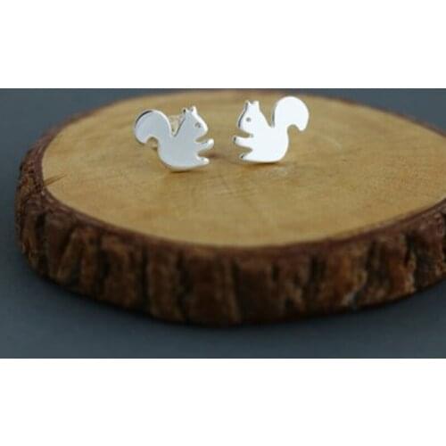 Classic Tiny Squirrel Earring Jewelry Cute Squirrel Earrings Stud Unique Earrings Jewelry for Women