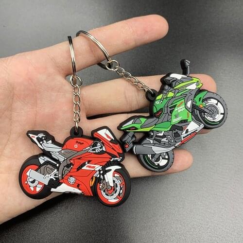 Motorcycle Model SOFT RUBBER KEYCHAIN KEYRING Motorcycle Accessories Rubber Keychain Keyfob gift