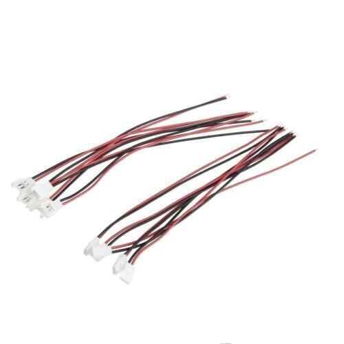 5/10 Mini Losi Style Pigtail Set JST-DS LOSI 2.0MM 2-Pin Connector Plug Male Female with 26awg Wire 100MM for RC battery