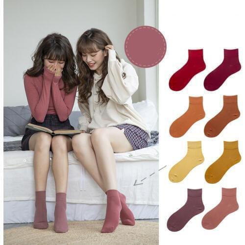 Women Long Color Socks Womens Multicolor Fashion Winter New Cotton Socks Female Personality Deodorant Creative Wild Socks Women