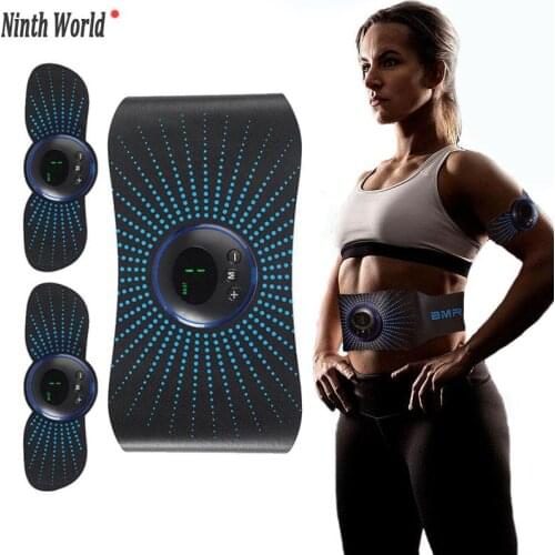 Abdominal Muscle Stimulator Weight Loss Belt Electric USB Smart EMS Abdominal Muscle Trainer Body Arm Fitness Weight Loss Unisex