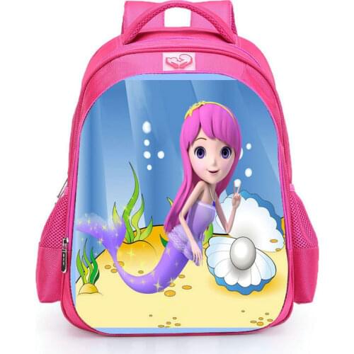 Disney 16 Inch The Little Mermaid Ariel Backpack Princess Kids School Bag Fairy Tale Schoolbag Book Bags for Teen Girls mochila
