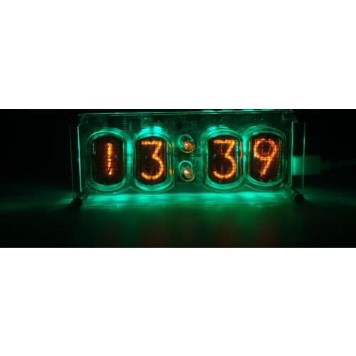 In12 glow clock DIY former Soviet Union electron tube clock gift colorful lamp desktop clock