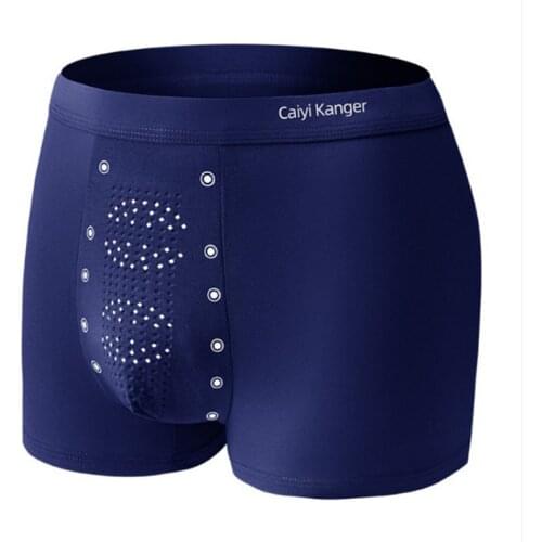 2Pcs/Lot Graphene Mens Panties Particle Massage Boxershorts MenUnderpants Boxer Shorts Underware Boxers Modal male Large size