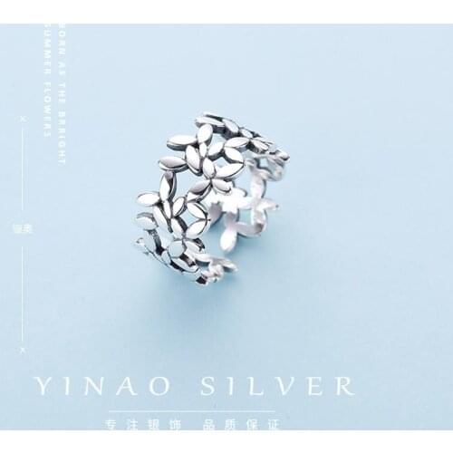 Punk Leaf Rings For Women Girls Fashion Irregular Finger Rings Gift 2021 Female Jewelry Party