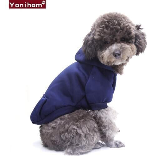 Dog Clothes Winter Hoodie Dog Coat Winter Small With Pocket Dog Clothes Chihuahua Soft Fleece Warm Clothing for Puppy Cat Pet