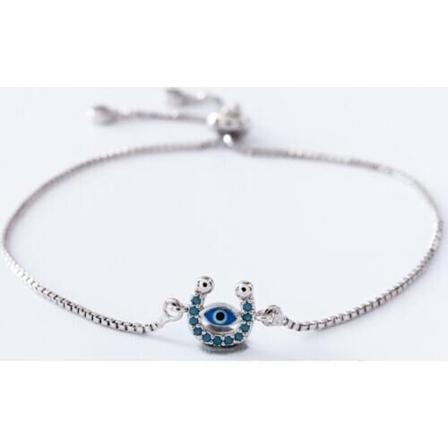 Gold silver Chain micro pave cz Zircon Cubic Zirconia bracelet rope adjusted Macrame Turkish Evil Eye Bangle uio4 Women