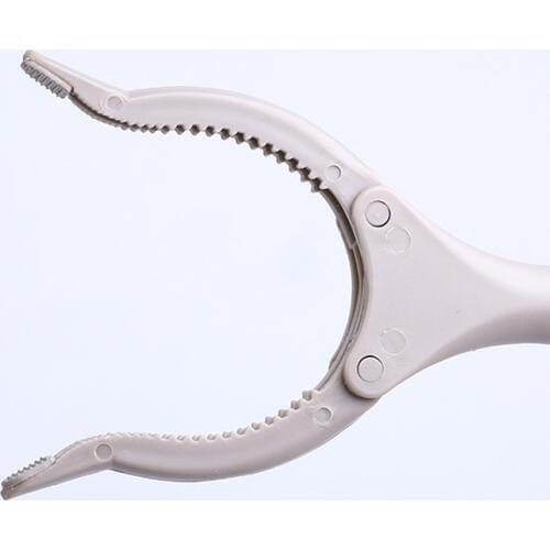 1 Pieces Reach Gripping Tool 40 Cm Foldable Garbage Collection Tool Stainless Steel Garbage Clip Picker