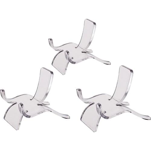 10pcs/set Clear Acrylic Display Stand Holder Shelf for Minerals Rock Specimens Geode Agate Stones