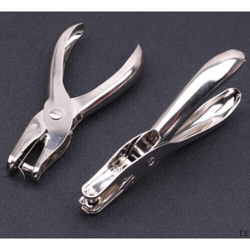 100 Pcs Single Hole Puncher Hand 6mm Paper Punch 3mm Hole Scrapbooking Punches 8 Pages Handicraft Tool