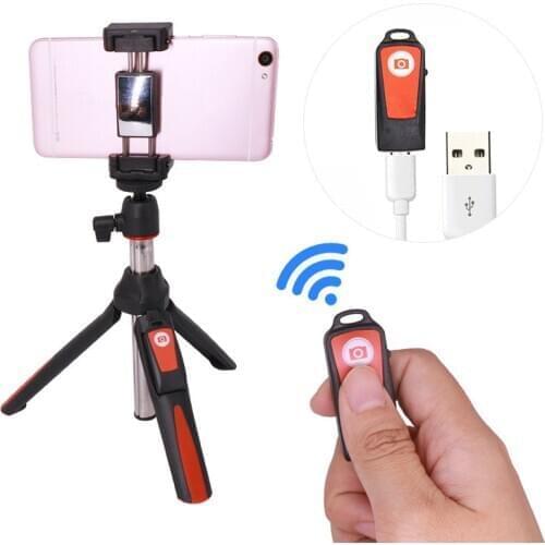 3 In 1 Selfie Stick Phone Tripod Extendable Monopod with Bluetooth Remote for Smartphone Selfie Stick
