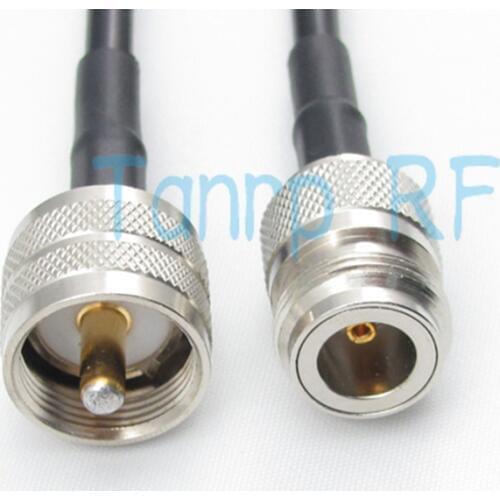 Free shipping! 1M RG58 extension cable 100CM 3FEET UHF male plug to N female jack RF Pigtail coaxial jumper cable