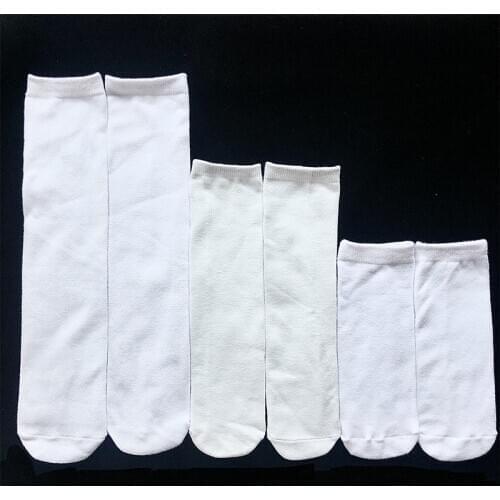 Free Shipping 15 pairs/lot New style Double - sided printing sublimation blank socks For Sublimation INK Print DIY 15CM-40CM