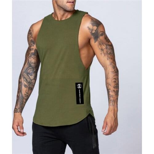 Brand Workout Gym Mens Tank Top Vest Muscle Sleeveless Sportswear Shirt Fashion Clothing Bodybuilding Singlets Cotton Fitness