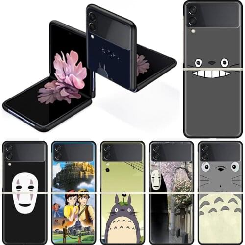 Miyazaki Hayao Totoro Case for Samsung Galaxy Z Flip3 Back Cover For Galaxy Z Flip 3 5G 6.7" Smartphone Shell Coque Housing