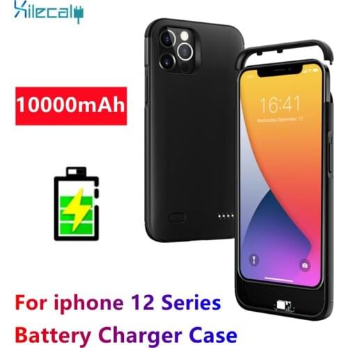 Xilecaly Power Case For iPhone 12 Pro Max Battery Case Power Bank Charging Cover For iPhone 12 Mini Slim Battery Charger Case