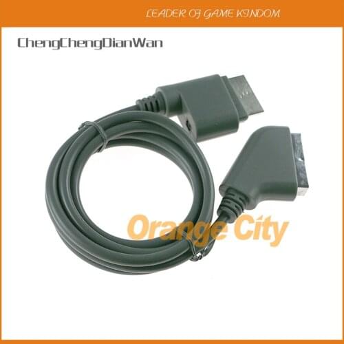 ChengChengDianWan high quality 1.8M 6ft Scart RGB HD TV Audio Video AV cable for xbox360 xbox 360