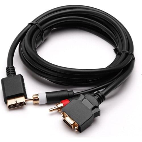 HDTV D-Video D-Terminal AV Cable for PS 2 for PS 3