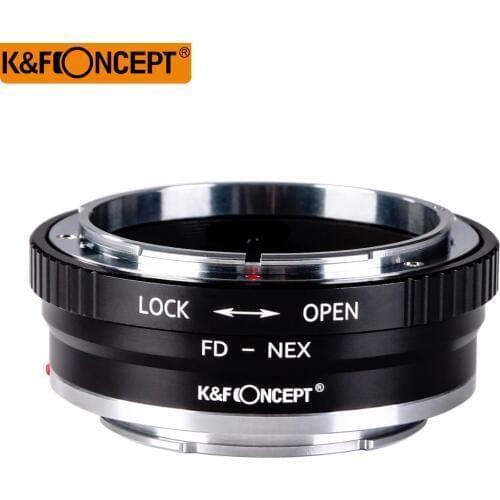 K&F CONCEPT FD-NEX II Camera Lens Adapter Ring For Canon FD Lens to for Sony NEX E-mount Camera Body NEX NEX3 NEX5 NEX5N NEX7