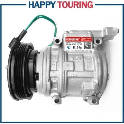 10PA15C air conditioner compressor For DAEWOO SOLAR V EXCAVATOR DOOWON 24V /12V 10PA15C 2208-6013 22086013 2208-6013A 22086013A