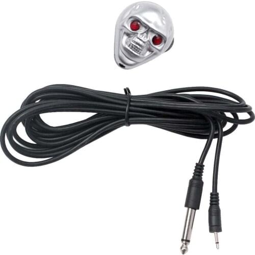 Finest EQ Equalizer Preamp Soundhole Pickup Skull Pattern DIY for Guitar Ukulele Mandolin Oud Replacement Parts