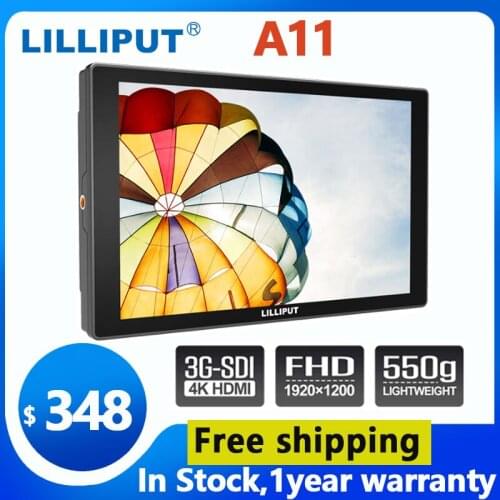LILLIPUT A11 10.1 cala FHD PRO 4K HDMI SDI Monitor wejściowy VGA z technologią G + G v-mount