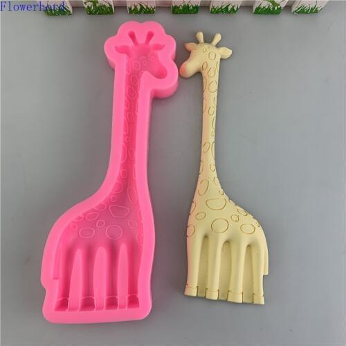 Cartoon Giraffe Soap Making Supplies Chocolate Candy Mold Fondant Silicone Mold Baking Tools Cake Decoration Soap Mold