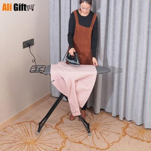 New Home Ironing Table Home Hotel Cotton Vertical Foldable Ironing Board with Ironing Rack Iron Heat Resistant Pad