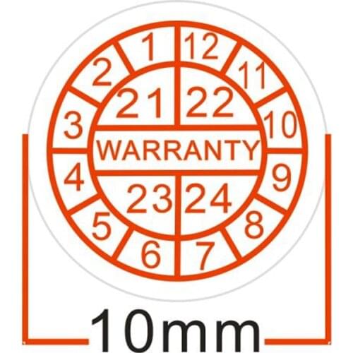 Wholesale 1000pcs/lot diameter 10mm, warranty stickers, void stickers, Warranty void if seal broken