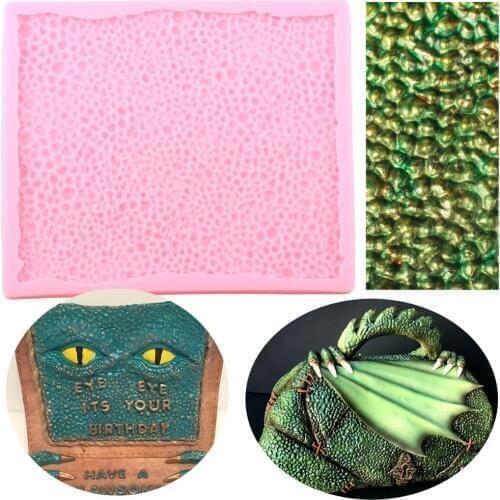 Dinosaur Skin Lace Cake Silicone Mold Cake Border Fondant Molds DIY Cake Decorating Tools Candy Clay Chocolate Gumpaste Moulds